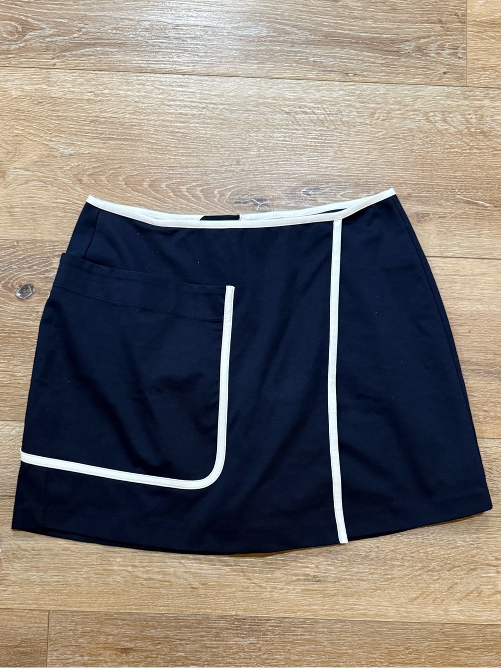Skyler Skort - Navy with White Piping